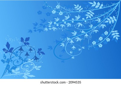 Floral background - vector illustration
