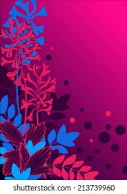 Floral background. Vector illustration.