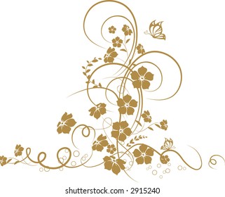 Floral background. Vector illustration