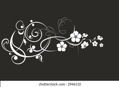 Floral background. Vector illustration