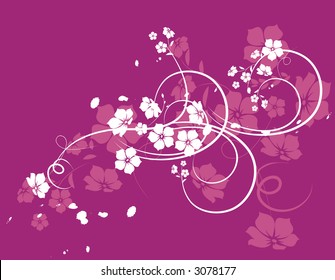 Floral background. Vector illustration