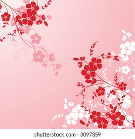 Floral background. Vector illustration