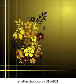 Floral background. Vector illustration