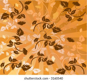 Fondo floral - ilustración vectorial