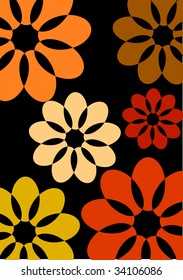 floral background. Vector illustration.