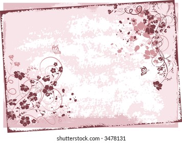 Floral background. Vector illustration