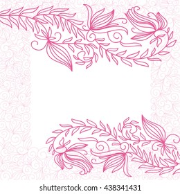 Floral background. Vector illustration.