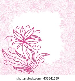 Floral background. Vector illustration.