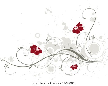 Floral background. Vector illustration