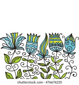 Floral background. Vector illustration.