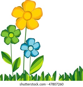 Floral background. Vector Illustration