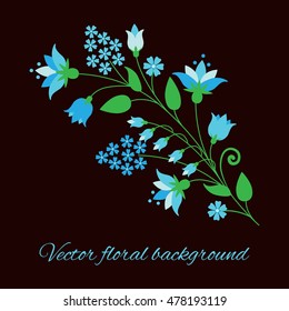 Floral background. Vector illustration.