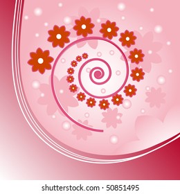 Floral background. Vector illustration
