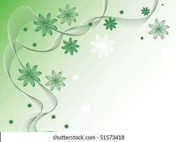Floral background. Vector illustration