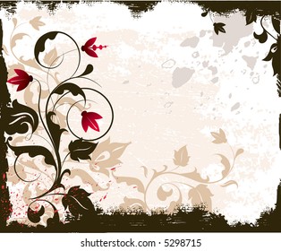 Floral background. Vector illustration