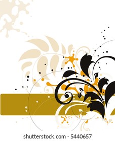 Floral background. Vector illustration