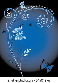 Floral background. Vector illustration