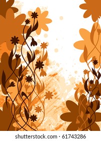 Floral Background. Vector Illustration.