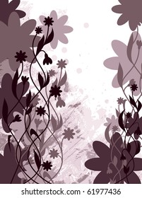 Floral Background. Vector Illustration.