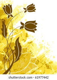 Floral Background. Vector Illustration.