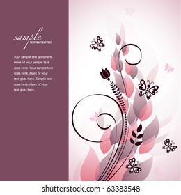Floral Background. Vector Illustration.