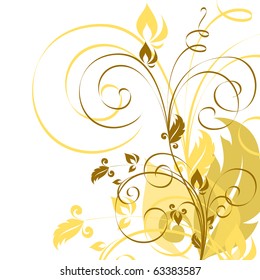 Floral Background. Vector Illustration.
