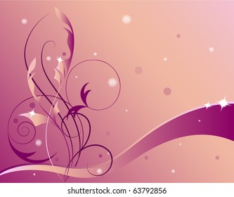 Fondo Floral. Ilustración vectorial.