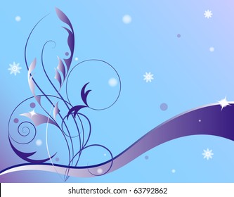 Fondo Floral. Ilustración vectorial.