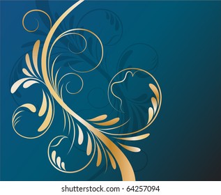 Floral background. Vector illustration.