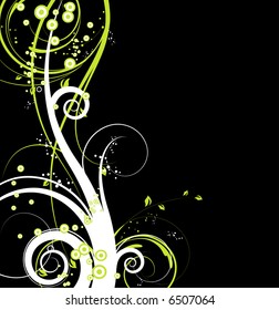Floral background. Vector illustration