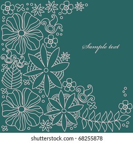 floral background. vector illustration
