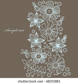 floral background. vector illustration