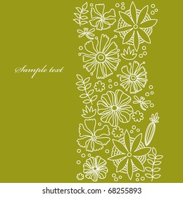floral background. vector illustration