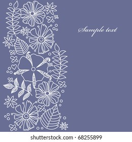 floral background. vector illustration