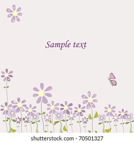 floral background vector illustration