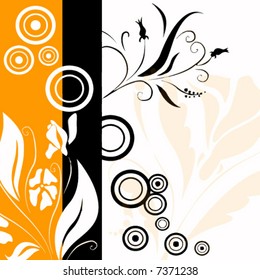 floral background vector illustration