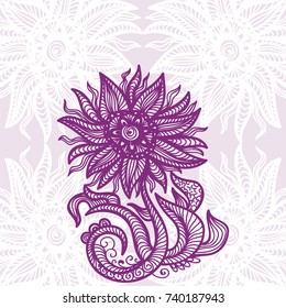 Floral background. Vector illustration.