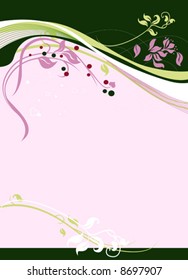 Floral background. Vector illustration.