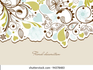 Floral background vector illustration