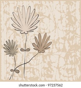 Floral background - vector illustration