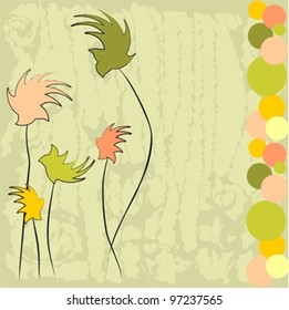 Floral background - vector illustration