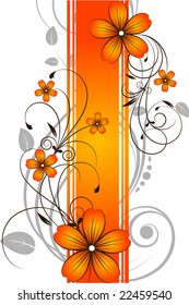 Floral background. Vector illustration for design.