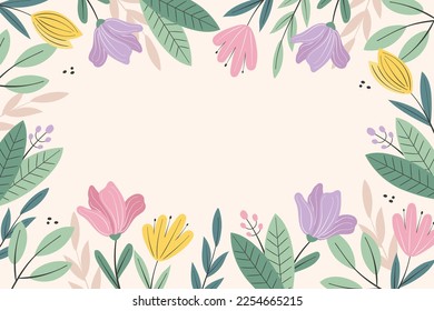 Floral background vector illustration design.