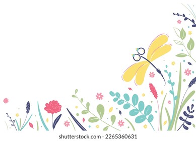 Floral background vector illustration design.