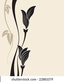 floral background. Vector illustration for design.