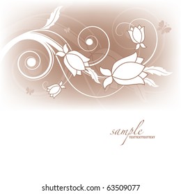 Floral Background. Vector Illustration in eps10 format.