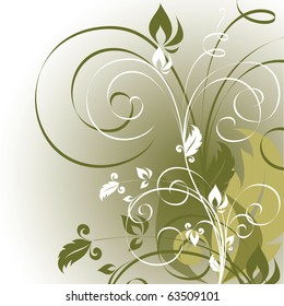 Floral Background. Vector Illustration in eps10 format.
