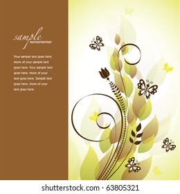 Floral Background. Vector Illustration in eps10 format.