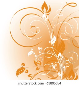 Floral Background. Vector Illustration in eps10 format.