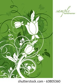 Floral Background. Vector Illustration in eps10 format.